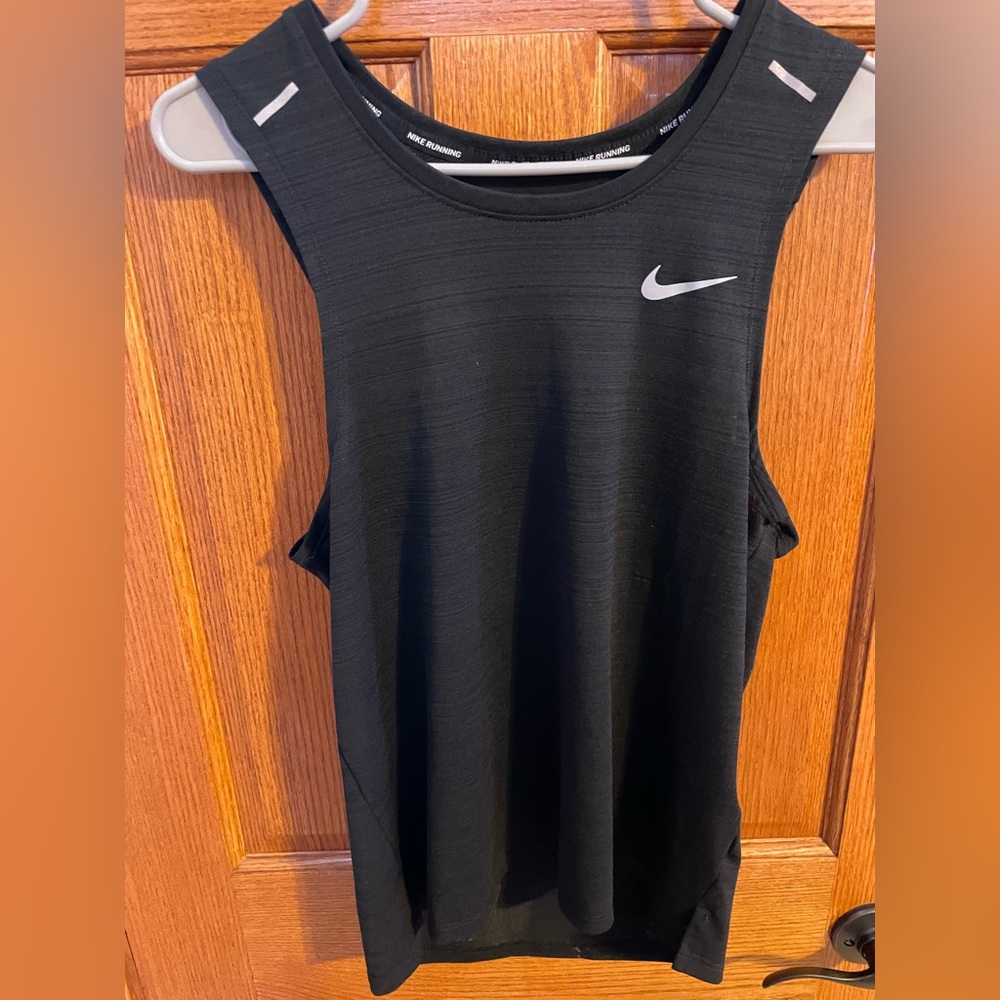 Nike dri fit black miller running tank